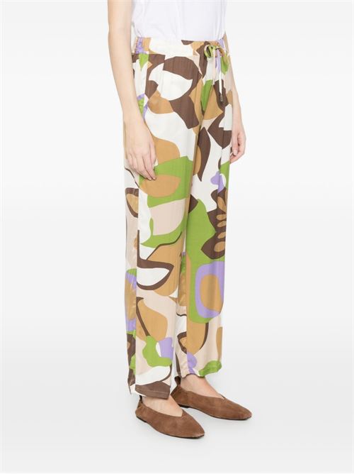 Pantalone donna Emme Marella infilato fantasia sabbia EMME Marella | OSSO001